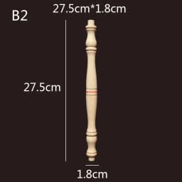 Wooden Spindle Cavered Bridge Column Applique Wood Small Gourd Pillars Wine Fence Home Decoration Accessories Cabinet Support