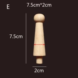 Wooden Spindle Cavered Bridge Column Applique Wood Small Gourd Pillars Wine Fence Home Decoration Accessories Cabinet Support