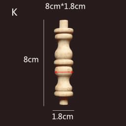 Wooden Spindle Cavered Bridge Column Applique Wood Small Gourd Pillars Wine Fence Home Decoration Accessories Cabinet Support