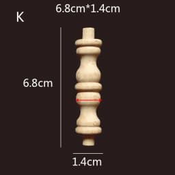 Wooden Spindle Cavered Bridge Column Applique Wood Small Gourd Pillars Wine Fence Home Decoration Accessories Cabinet Support