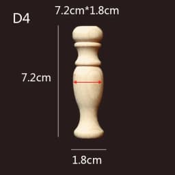 Wooden Spindle Cavered Bridge Column Applique Wood Small Gourd Pillars Wine Fence Home Decoration Accessories Cabinet Support