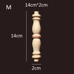 Wooden Spindle Cavered Bridge Column Applique Wood Small Gourd Pillars Wine Fence Home Decoration Accessories Cabinet Support