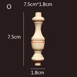Wooden Spindle Cavered Bridge Column Applique Wood Small Gourd Pillars Wine Fence Home Decoration Accessories Cabinet Support