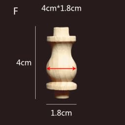 Wooden Spindle Cavered Bridge Column Applique Wood Small Gourd Pillars Wine Fence Home Decoration Accessories Cabinet Support