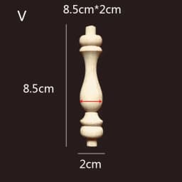 Wooden Spindle Cavered Bridge Column Applique Wood Small Gourd Pillars Wine Fence Home Decoration Accessories Cabinet Support