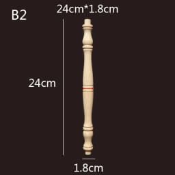 Wooden Spindle Cavered Bridge Column Applique Wood Small Gourd Pillars Wine Fence Home Decoration Accessories Cabinet Support