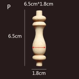 Wooden Spindle Cavered Bridge Column Applique Wood Small Gourd Pillars Wine Fence Home Decoration Accessories Cabinet Support