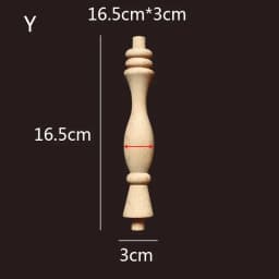 Wooden Spindle Cavered Bridge Column Applique Wood Small Gourd Pillars Wine Fence Home Decoration Accessories Cabinet Support