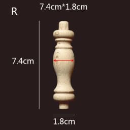 Wooden Spindle Cavered Bridge Column Applique Wood Small Gourd Pillars Wine Fence Home Decoration Accessories Cabinet Support