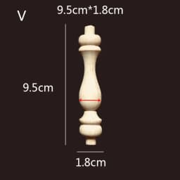 Wooden Spindle Cavered Bridge Column Applique Wood Small Gourd Pillars Wine Fence Home Decoration Accessories Cabinet Support
