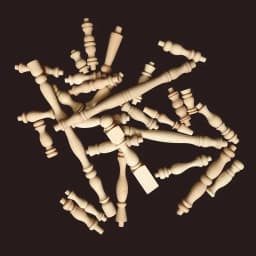 Wooden Spindle Cavered Bridge Column Applique Wood Small Gourd Pillars Wine Fence Home Decoration Accessories Cabinet Support