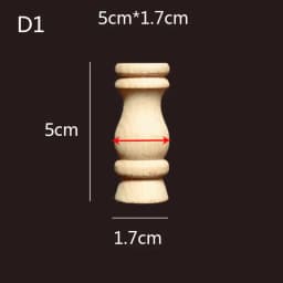 Wooden Spindle Cavered Bridge Column Applique Wood Small Gourd Pillars Wine Fence Home Decoration Accessories Cabinet Support