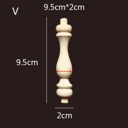 Wooden Spindle Cavered Bridge Column Applique Wood Small Gourd Pillars Wine Fence Home Decoration Accessories Cabinet Support