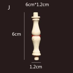 Wooden Spindle Cavered Bridge Column Applique Wood Small Gourd Pillars Wine Fence Home Decoration Accessories Cabinet Support