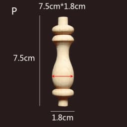 Wooden Spindle Cavered Bridge Column Applique Wood Small Gourd Pillars Wine Fence Home Decoration Accessories Cabinet Support