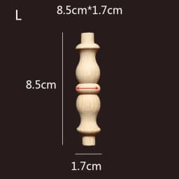 Wooden Spindle Cavered Bridge Column Applique Wood Small Gourd Pillars Wine Fence Home Decoration Accessories Cabinet Support