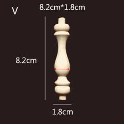 Wooden Spindle Cavered Bridge Column Applique Wood Small Gourd Pillars Wine Fence Home Decoration Accessories Cabinet Support