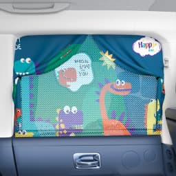 Cute 2 Layers Telescopic Magnetic Car Window Shades Mosquito Net Sun UV Protection Sun Block Mesh Car Curtain For Kids Baby