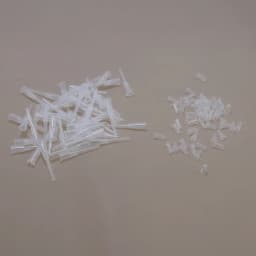100pcs Liquid Dispenser Needles Syringe Tips Round Plug Cap Transparent Plastic Cover