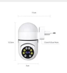 Lamp Camera Plug Socket Wifi Night Vision Home Hd