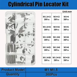Stainless Steel Cylindrical Pin M1 M1.5 M2 M2.5 M3 M4 M5 M6 M8 Locating Dowel Fixed Shaft Solid Fixing Lock Pin Metal Rod Set