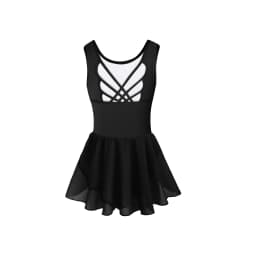 Girls Tank Ballet Leotards with Skirt Toddler Dance Dress,Cute Butterfly Hollow Back