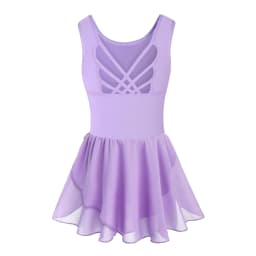 Girls Tank Ballet Leotards with Skirt Toddler Dance Dress,Cute Butterfly Hollow Back