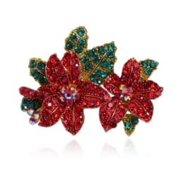 Vintage Orchid Rhinestone Brooch Women High-end Luxury Jewelry Niche Design Exquisite Corsage Accessories Lady Party Banquet Pin