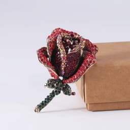 Vintage Orchid Rhinestone Brooch Women High-end Luxury Jewelry Niche Design Exquisite Corsage Accessories Lady Party Banquet Pin