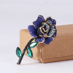 Vintage Orchid Rhinestone Brooch Women High-end Luxury Jewelry Niche Design Exquisite Corsage Accessories Lady Party Banquet Pin