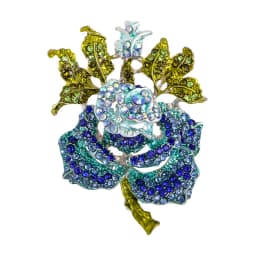 Vintage Orchid Rhinestone Brooch Women High-end Luxury Jewelry Niche Design Exquisite Corsage Accessories Lady Party Banquet Pin