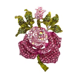 Vintage Orchid Rhinestone Brooch Women High-end Luxury Jewelry Niche Design Exquisite Corsage Accessories Lady Party Banquet Pin