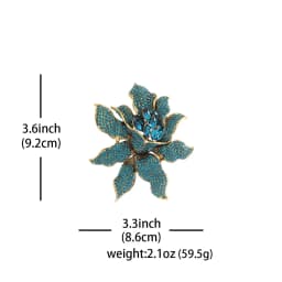Vintage Orchid Rhinestone Brooch Women High-end Luxury Jewelry Niche Design Exquisite Corsage Accessories Lady Party Banquet Pin