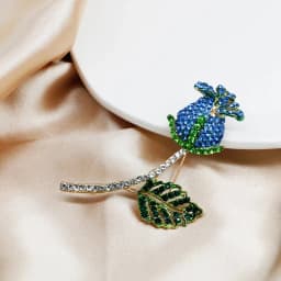 Vintage Orchid Rhinestone Brooch Women High-end Luxury Jewelry Niche Design Exquisite Corsage Accessories Lady Party Banquet Pin