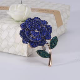 Vintage Orchid Rhinestone Brooch Women High-end Luxury Jewelry Niche Design Exquisite Corsage Accessories Lady Party Banquet Pin
