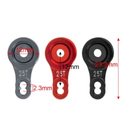 AXSPEED Aluminium Alloy Servo Saver Arm 25T Adjustable for TRX6 TRX4 Bronco Tamiya TT01 1/10 RC Crawler Car
