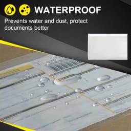 Clear Self-Adhesive Packing List Envelopes 10PCS Plastic Shipping/Mailing Pouch Enclosed Bags for Packing Slips Invoice Label