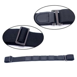Black Shirt Stay Belt for Men Women Keep Shirt Tucked In Adjustable Elastic Non-slip Wrinkle-Proof Shirt Holder Strap Lock Belt