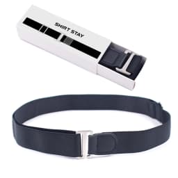 Black Shirt Stay Belt for Men Women Keep Shirt Tucked In Adjustable Elastic Non-slip Wrinkle-Proof Shirt Holder Strap Lock Belt