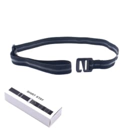 Black Shirt Stay Belt for Men Women Keep Shirt Tucked In Adjustable Elastic Non-slip Wrinkle-Proof Shirt Holder Strap Lock Belt