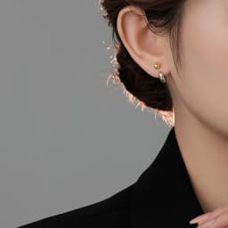 Real 925 Sterling Silver New Fashion Jewelry U Stud Earrings For Women FQL23218