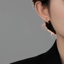 Real 925 Sterling Silver New Fashion Jewelry U Stud Earrings For Women FQL23218