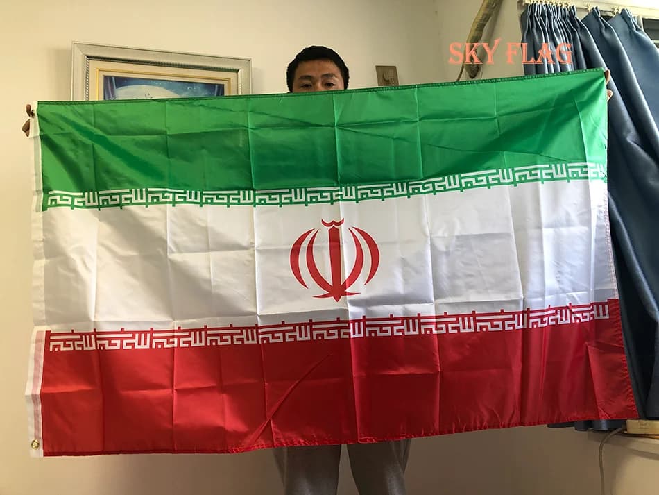 (SKY FLAG)90*150cm hanging polyester Iran Flag For home Decoration