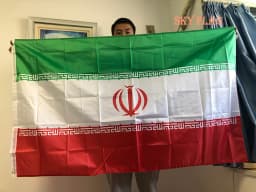 (SKY FLAG)90*150cm hanging polyester Iran Flag For home Decoration