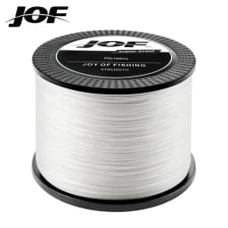 JOF 4 Strands Braided PE Fishing Line 300M 500M 1000M Fly Wire Multifilament Carp Wire Japan Multicolor Sea Line Super Strong