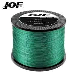 JOF 4 Strands Braided PE Fishing Line 300M 500M 1000M Fly Wire Multifilament Carp Wire Japan Multicolor Sea Line Super Strong