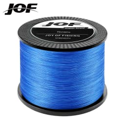 JOF 4 Strands Braided PE Fishing Line 300M 500M 1000M Fly Wire Multifilament Carp Wire Japan Multicolor Sea Line Super Strong