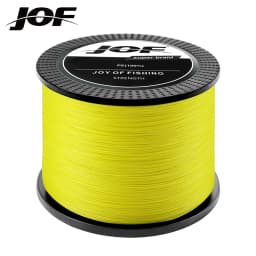 JOF 4 Strands Braided PE Fishing Line 300M 500M 1000M Fly Wire Multifilament Carp Wire Japan Multicolor Sea Line Super Strong