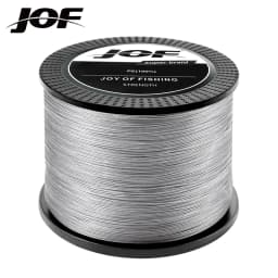 JOF 4 Strands Braided PE Fishing Line 300M 500M 1000M Fly Wire Multifilament Carp Wire Japan Multicolor Sea Line Super Strong