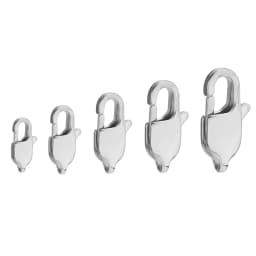10Pcs Stainless Steel Rectangle Lobster Clasps Necklace Hooks Bracelets Connector Findings DIY Chains Jewelry Making Supplies